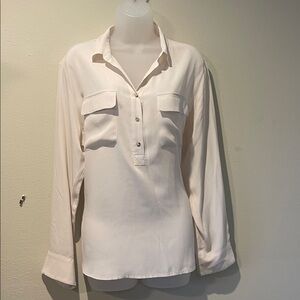 Gerard Darel Cream apullover blouse L